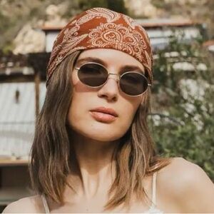 Rust Bandana Pattern Scarf